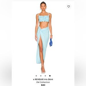 NWT Revolve OW Intimates blue two piece set